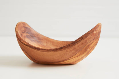 Italian Olivewood Serving Bowl  on a white background