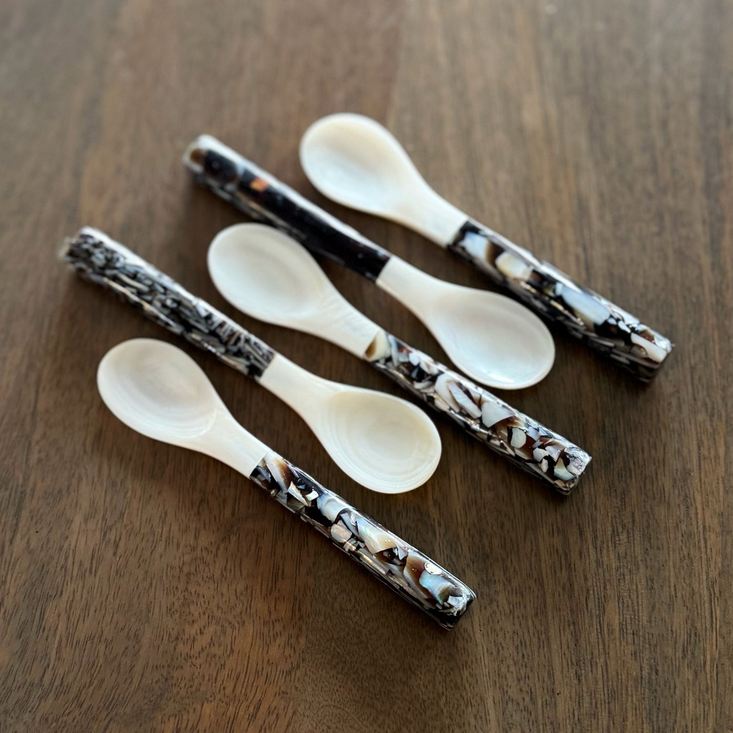 Mother of Pearl Seashell Spoon - Set of 2