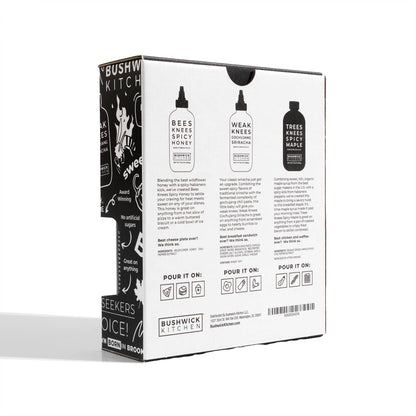 Product packaging with brand name on a white background