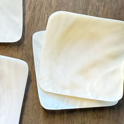 Mother-of-Pearl Caviar Dish | 9 cm Square