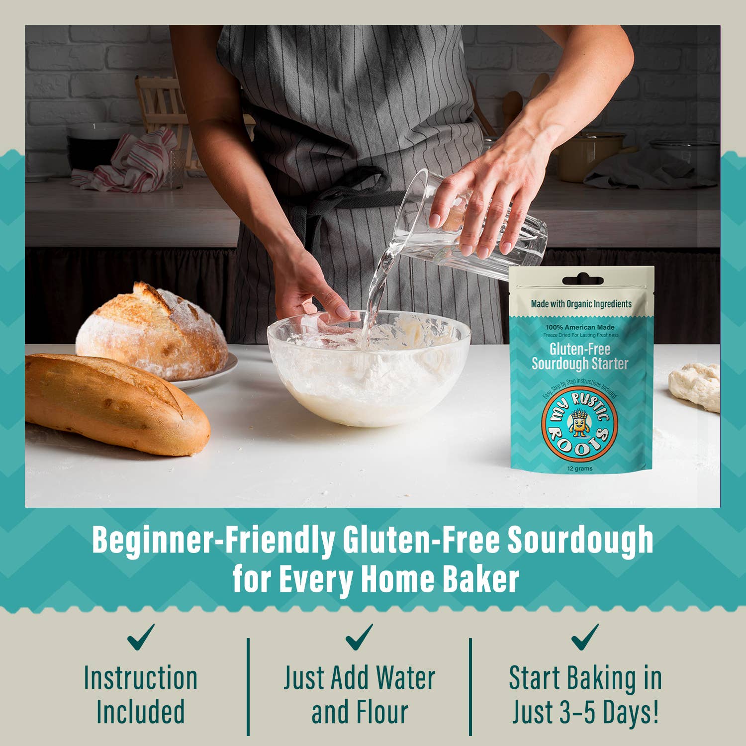 Gluten-Free Sourdough Starter Culture - Organic