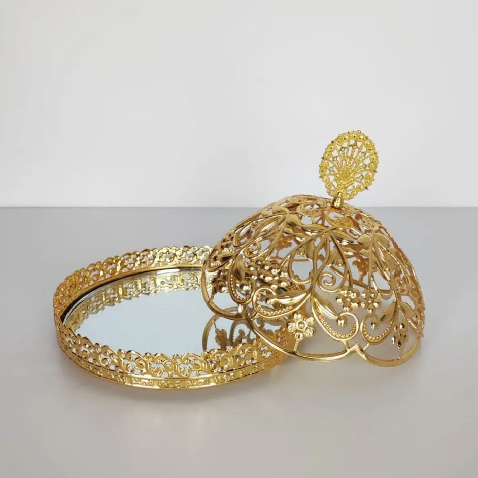 Cleo Mirror Base Serving Dish
