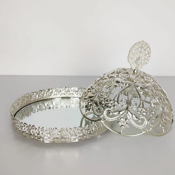 Cleo Mirror Base Serving Dish - Small