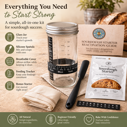 Sourdough Starter Jar Kit + Starter