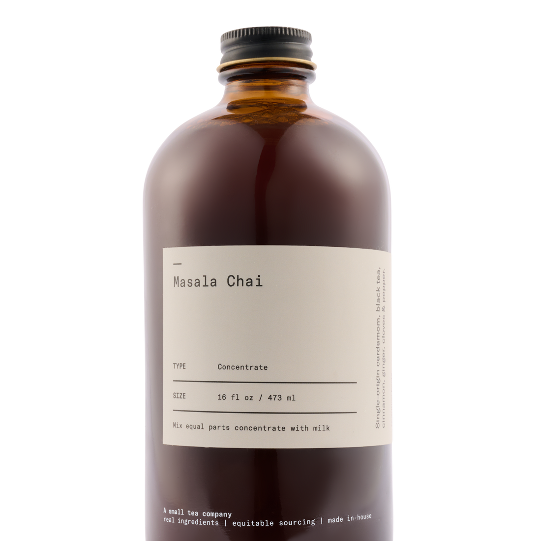 Brown bottle labeled &