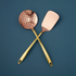 Hand Hammered Copper Skimmer and Spatula Bundle