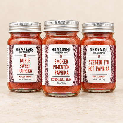 Paprika Variety Bundle with three spice jars