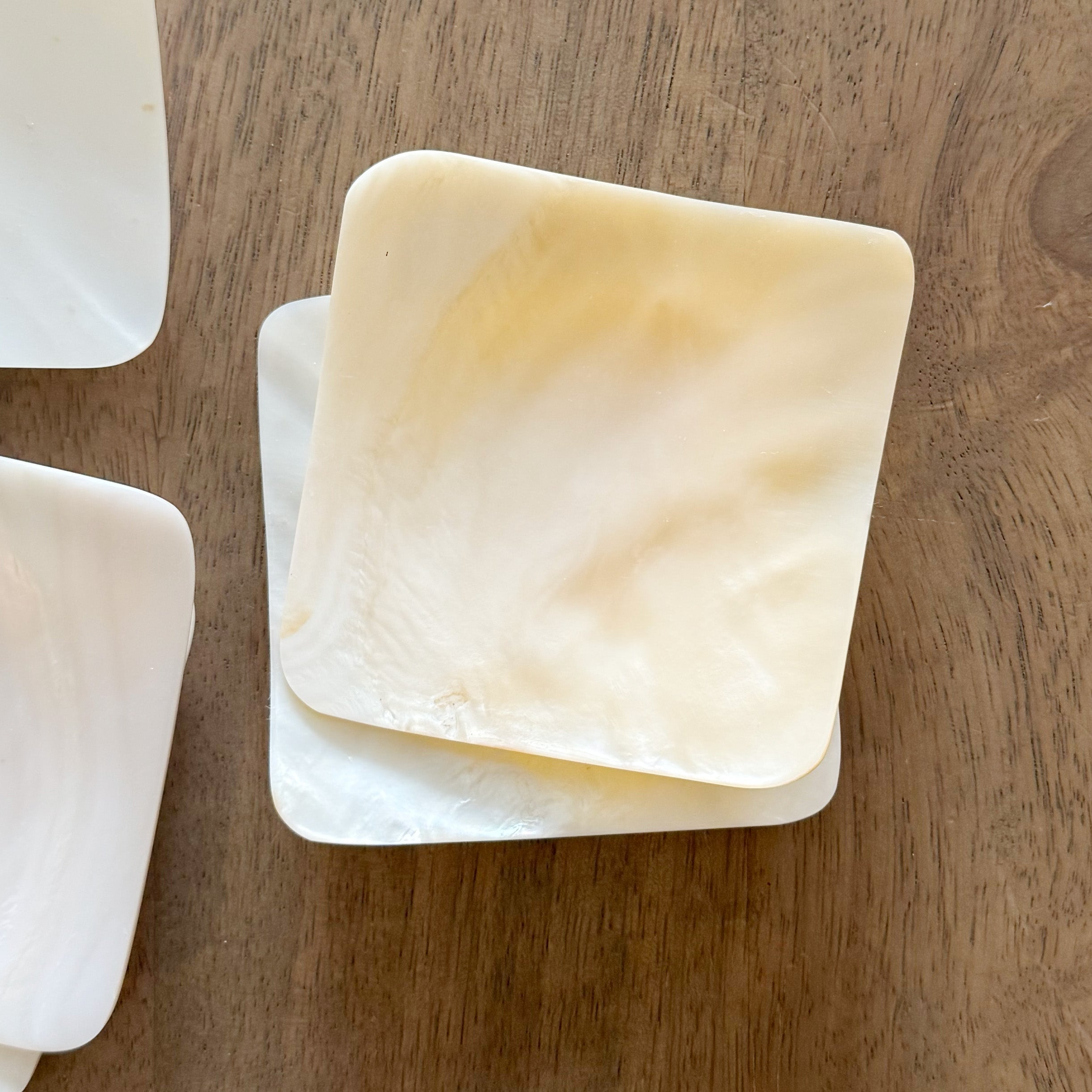 Mother-of-Pearl Caviar Dish | 9 cm Square