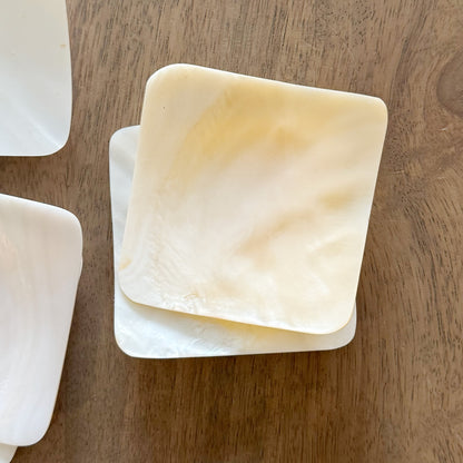 Mother-of-Pearl Caviar Dish | 9 cm Square