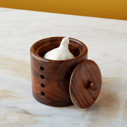 Rose Wood Garlic Keeper