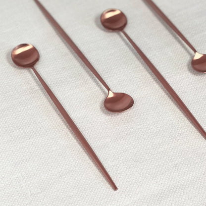 Annie Rose Gold Cocktail Stirrers - Set of 4 - Tea + Linen