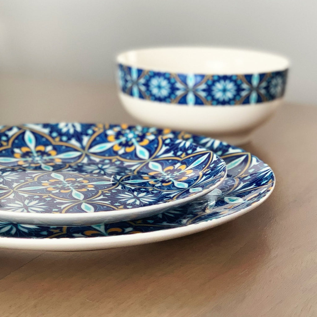 Azul Bone China Dinnerware Set - Tea + Linen