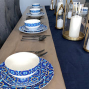 Azul Bone China Dinnerware Set - Tea + Linen