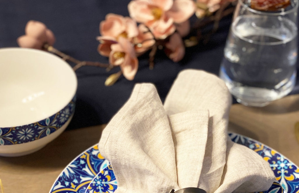 Azul Bone China Dinnerware Set - Tea + Linen
