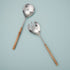 Bamboo and Hammered Silver Serving Set - Tea + Linen