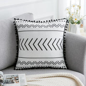 Black and White Geometric Pillow Covers - Tea + Linen