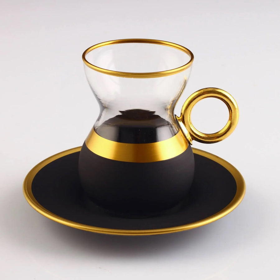 Black Vegan Dyed Tea Cup Set - Tea + Linen
