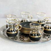 Black Vegan Dyed Tea Cup Set - Tea + Linen