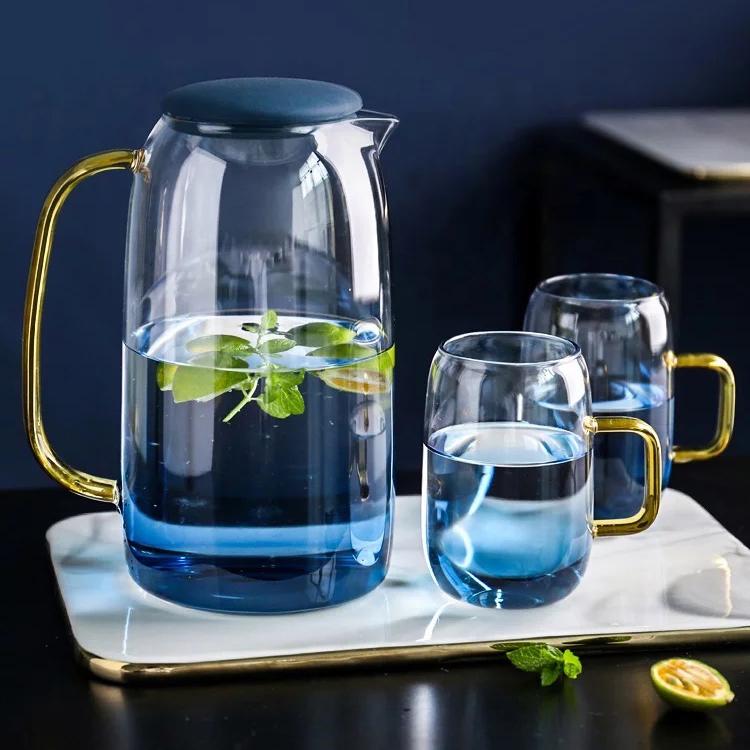 Blue Ombre Pitcher and Cups – Tea + Linen