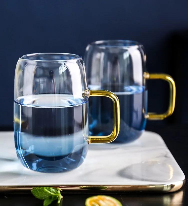 Blue Ombre Glass Pitcher and Cups Set - Tea + Linen