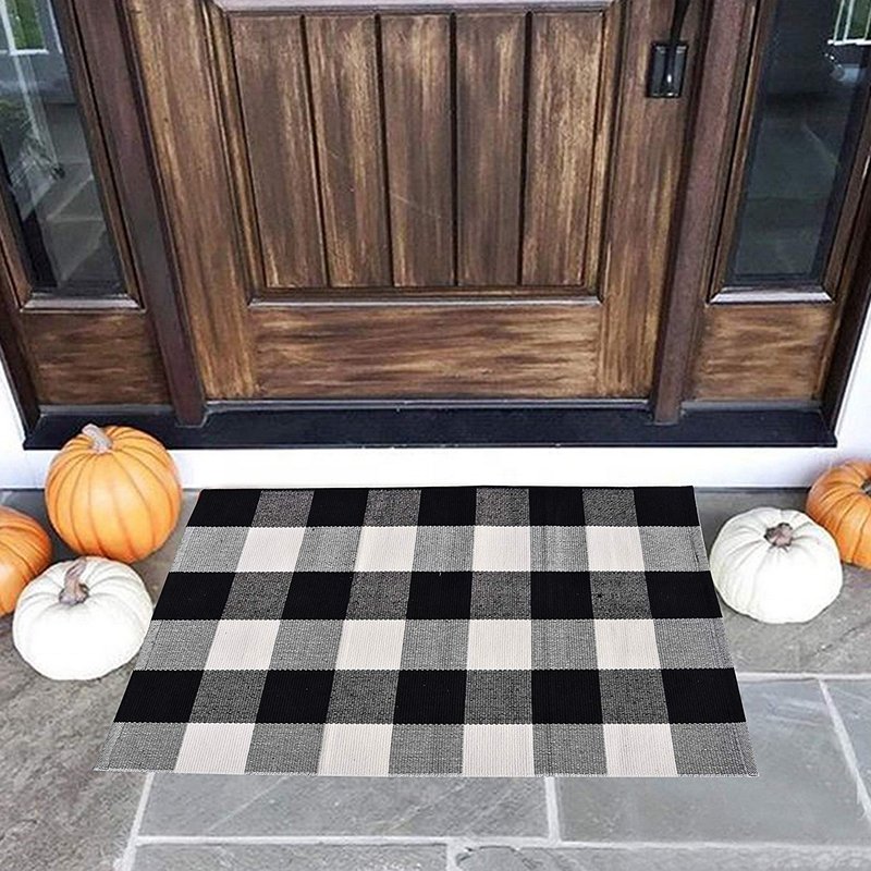Buffalo Plaid Rug - Tea + Linen