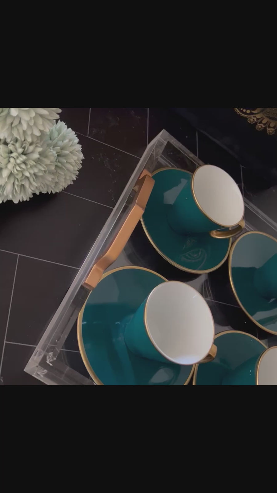 Organic Dyed Porcelain Coffee Set