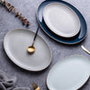 Camille Bone China 14" Serving Platter - Tea + Linen