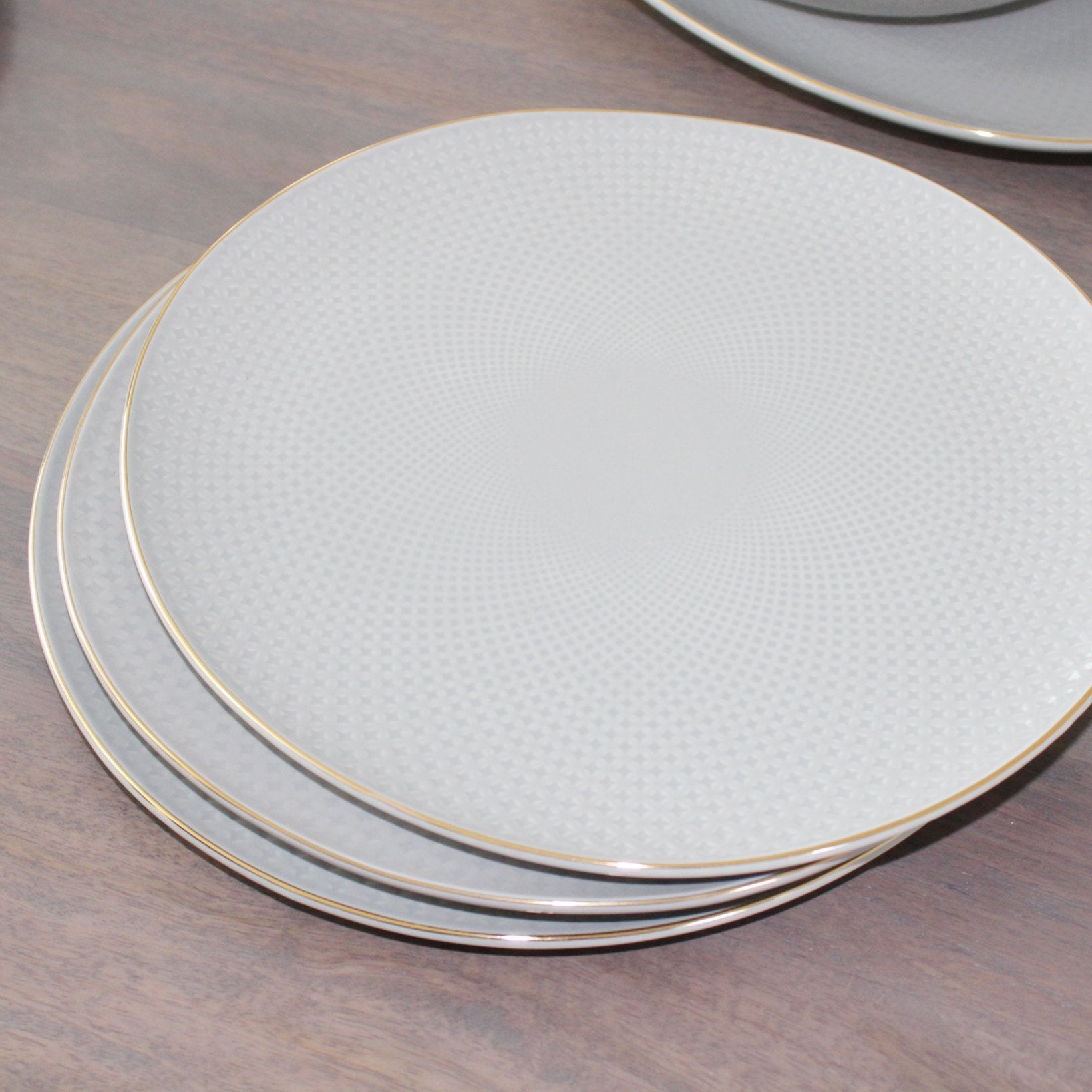 Camille Bone China Dinnerware Set - French Gray - Tea + Linen