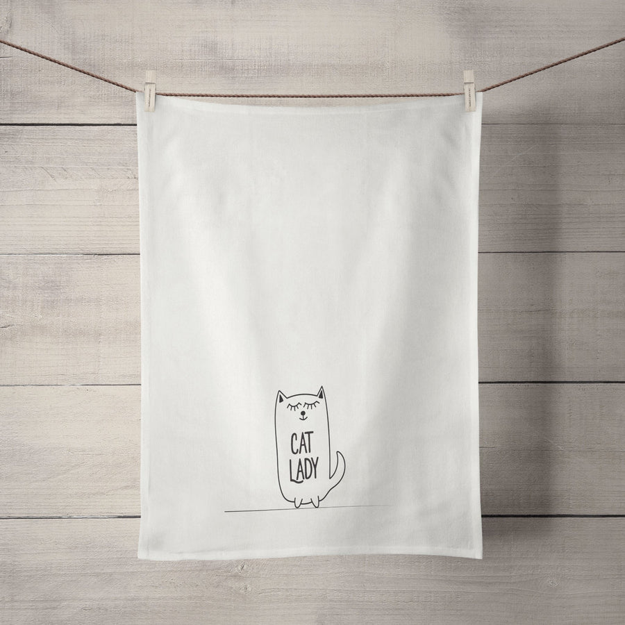 Cat Lady Tea Towel - Tea + Linen