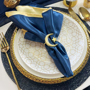 Crescent Moon and Star Napkin Rings - Tea + Linen