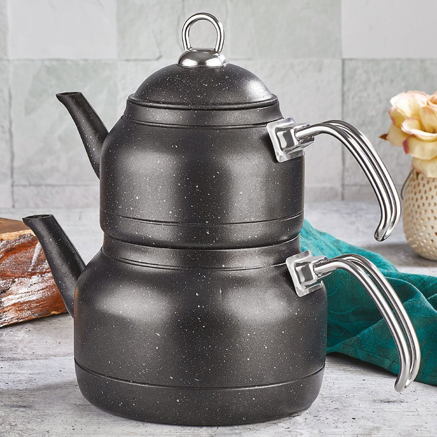 Retro Enamel Double Tea Pot – Tea + Linen