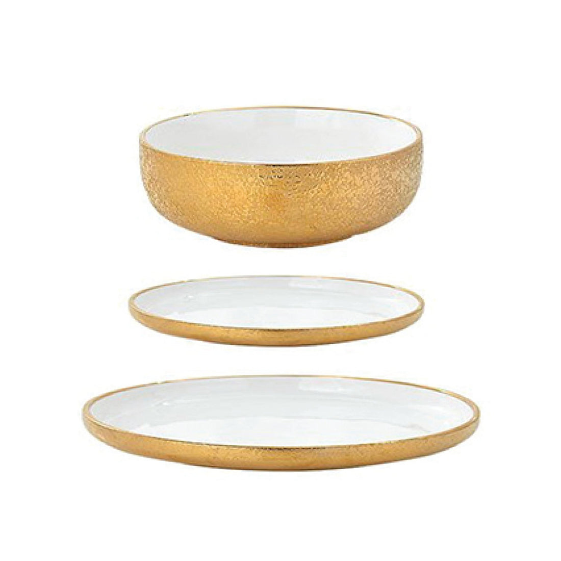 Eva Dinnerware - 12 Piece Set - Tea + Linen