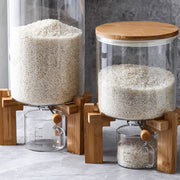 Food Dispenser with Bamboo Stand - pre-order - Tea + Linen