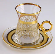 Gold Ilayda Tea and Coffee Set - Tea + Linen