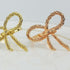 Gold Plated Bow Napkin Ring - Tea + Linen
