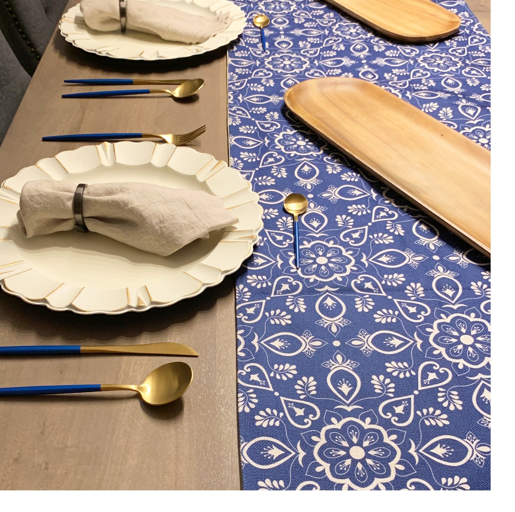 Granada Table Runner - Tea + Linen
