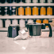 Grosche Milano Stovetop Espresso Maker, Black - Tea + Linen