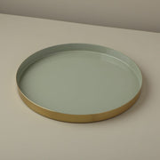 Halo Enamel Serving Tray - Large - Tea + Linen