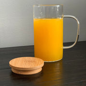 Hand Blown Glass Cup - Tea + Linen