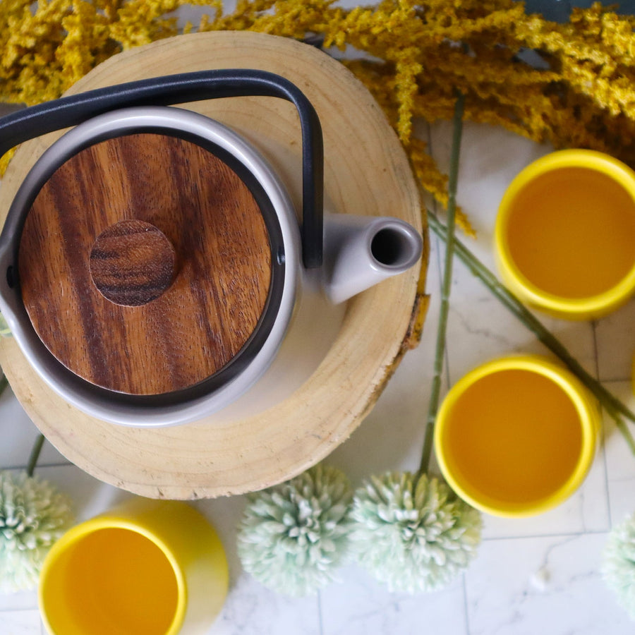 Hatsu Tea Cups - Set of 4 - Tea + Linen