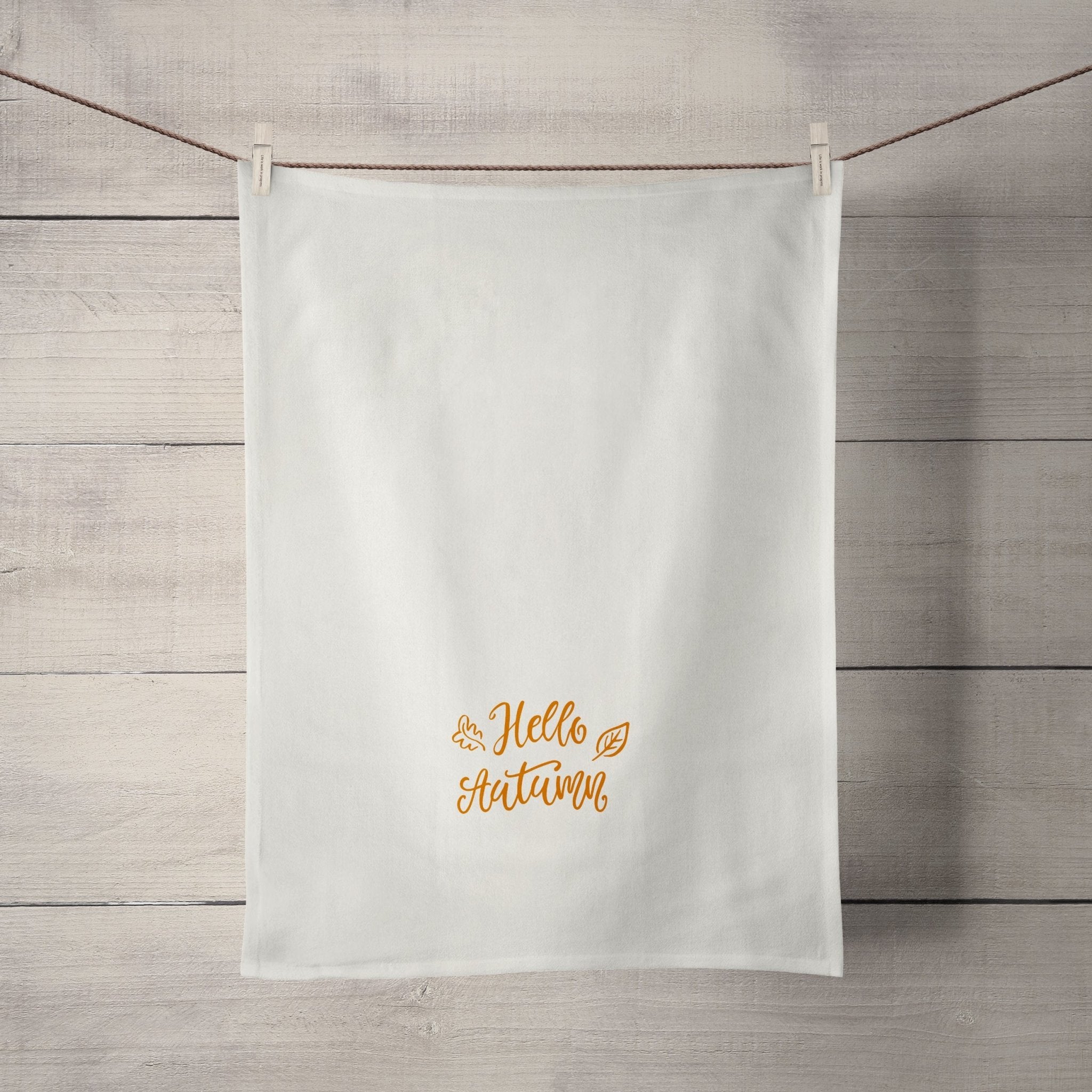 Hello Autumn Tea Towel - Tea + Linen