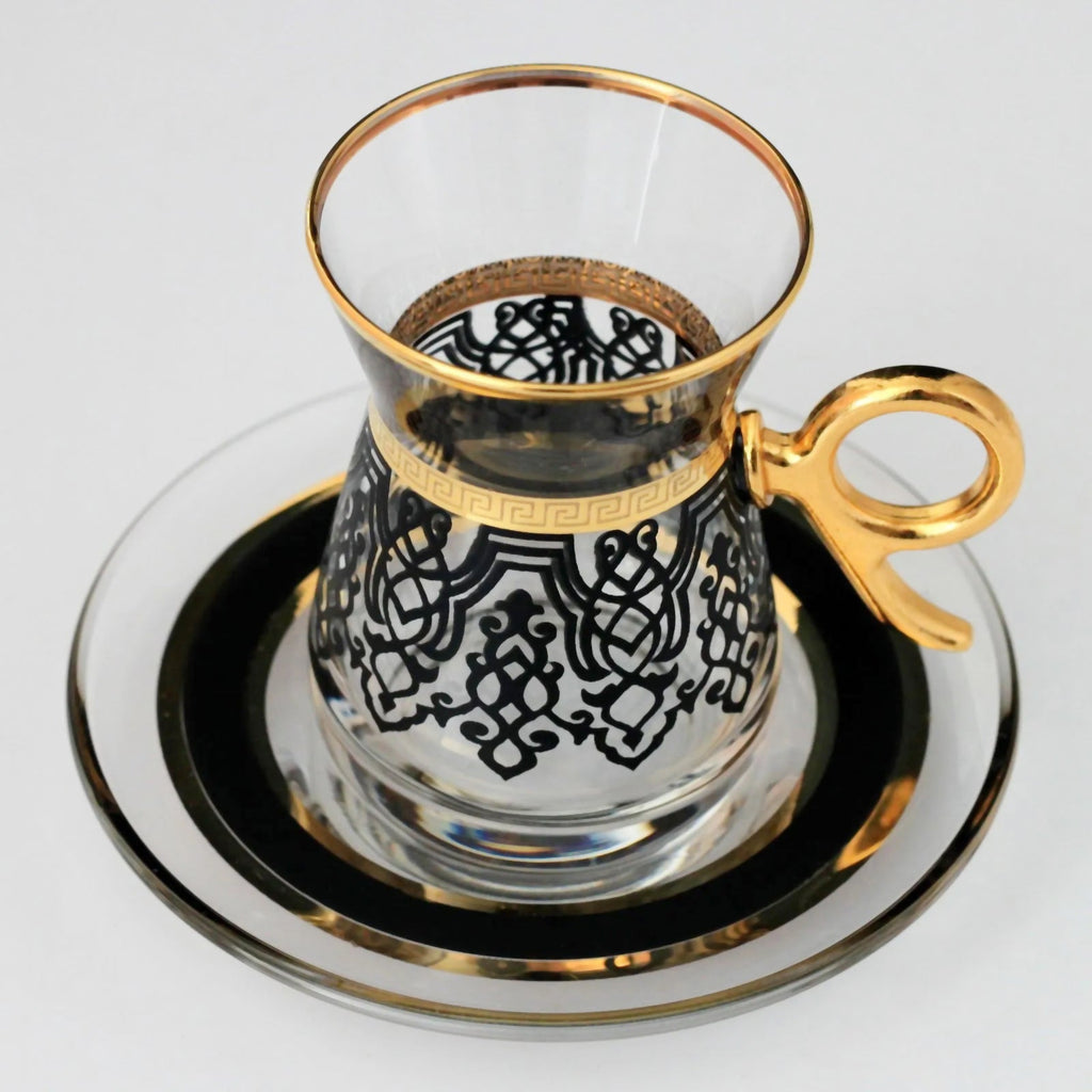 Ilayda Turkish Tea Cups - Set of 6 - Tea + Linen