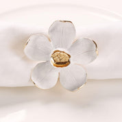 Isla Flower Napkin Ring - Set of 4