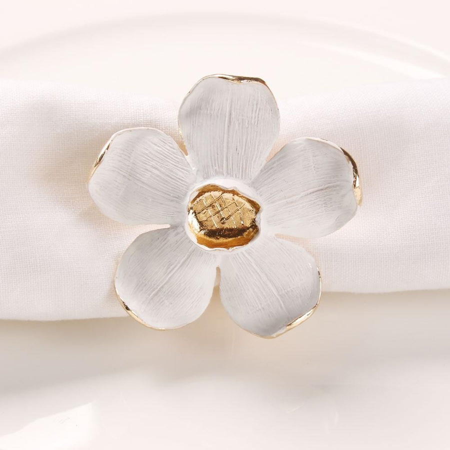 Isla Flower Napkin Ring - Set of 4