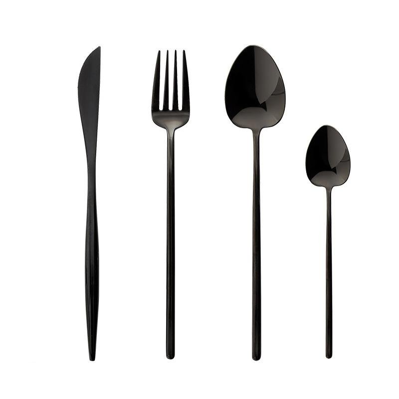 Jewel Flatware Set - Black - Tea + Linen