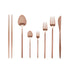 Jewel Flatware Set - Rose Gold - Tea + Linen