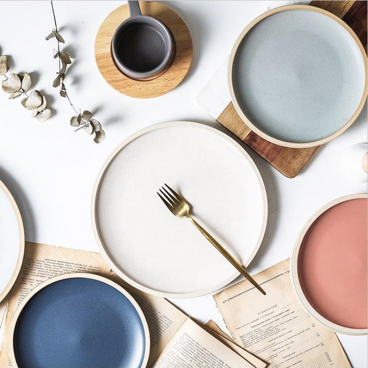 Kane 10" Stone Dinner Plate - Tea + Linen