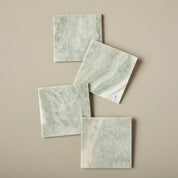Lady Onyx Square Coasters, Set of 4 - Tea + Linen