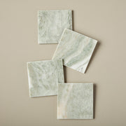 Lady Onyx Square Coasters, Set of 4 - Tea + Linen