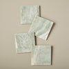 Lady Onyx Square Coasters, Set of 4 - Tea + Linen